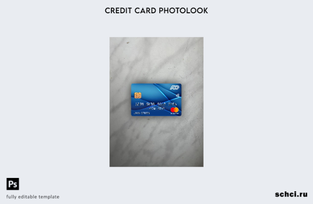цифровая загрузка США ADP Earnings Bank Mastercard Photolook передний шаблон